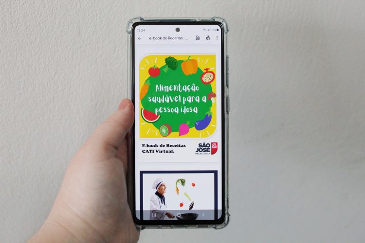 Projeto realiza produção de e-book de receitas saudáveis para idosos