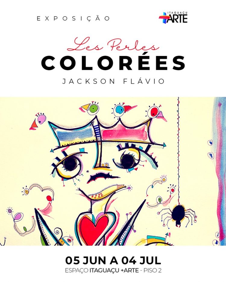 Exposição “Les perles colorées” de Jackson Flávio é atração no Shopping Itaguaçu