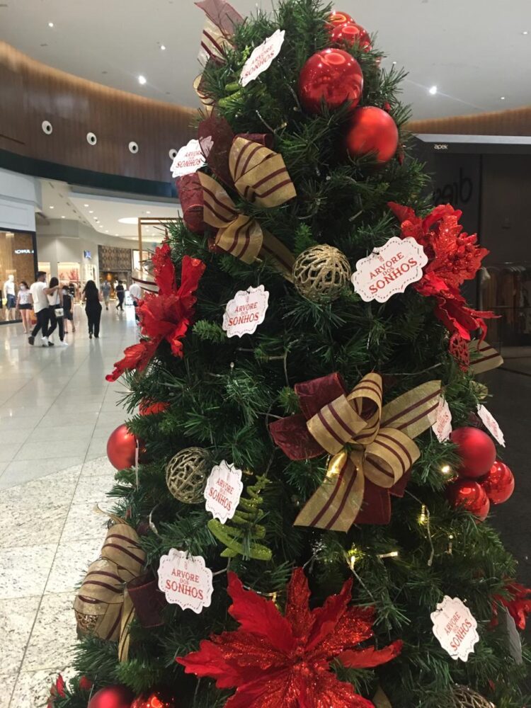 Árvore dos sonhos montada no Continente Shopping irá beneficiar crianças